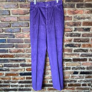 NWT Deadstock Vintage Chic by H.I.S Purple Corduroy Jeans Women's Size 33 15/16